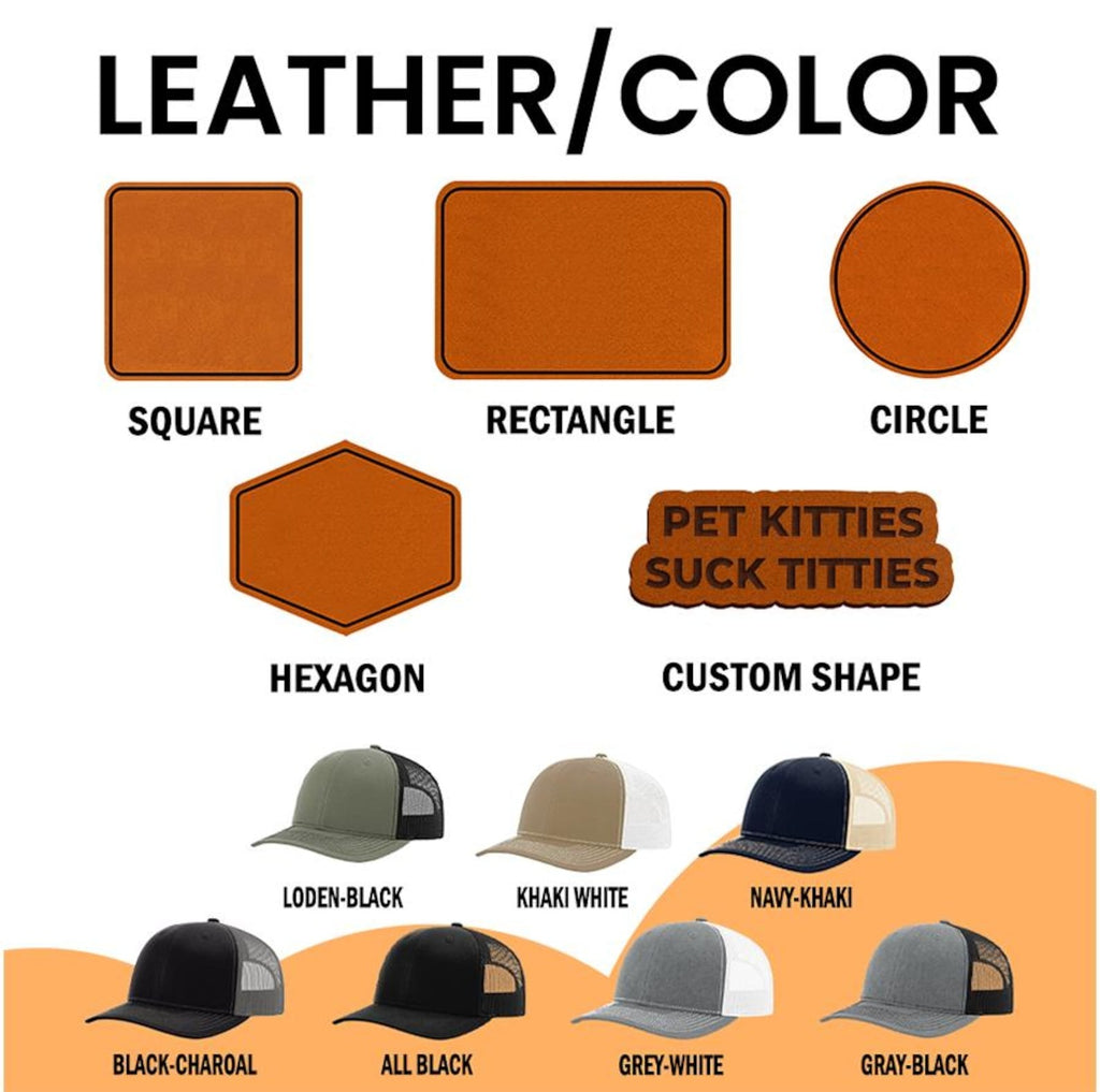 Custom Pet Photo Trucker Hat, Personalized Leather Patch Hat, Dog Owner Gift, Personalized Dog Mom & Cat Dad Cap, New Dog Memorial Gift