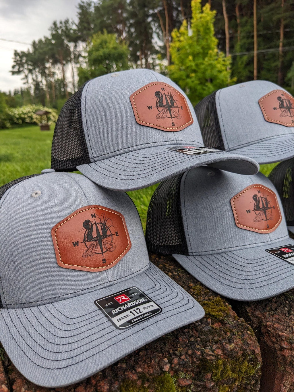 Custom Text Trucker Hat – Personalized Leather Patch Hat